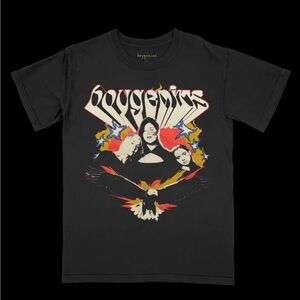 Black Graphic Boygenius Eagle merch T-Shirt